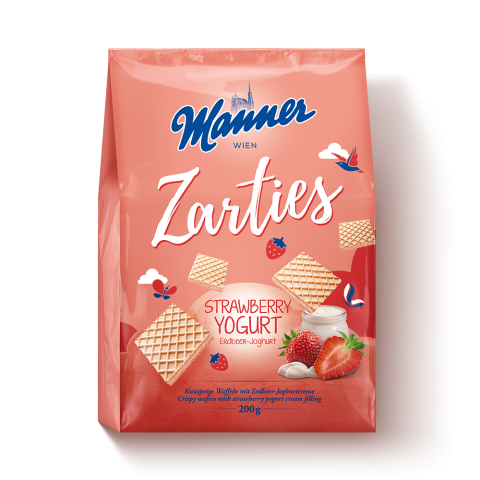 Manner Zarties Strawberry Yogurt 200g Beutel