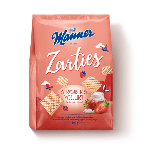 Manner Zarties Strawberry Yogurt 200g Beutel