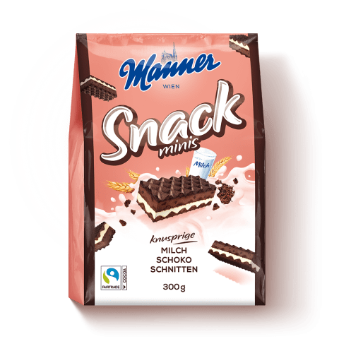 Manner Snack Minis Milch-Schoko im Beutel 300g
