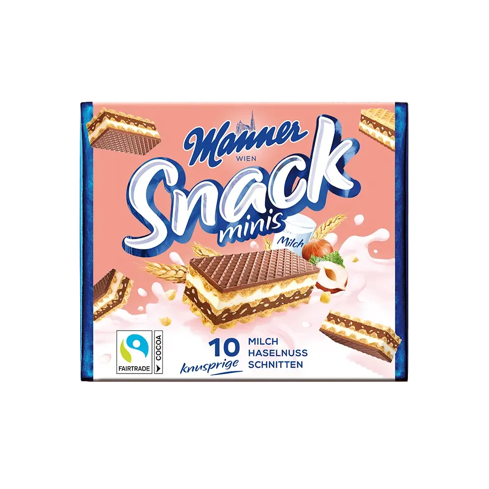 Manner Snack Minis Milch-Haselnuss